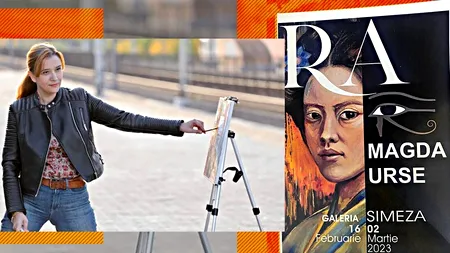 EXCLUSIV | VIDEO Magda Urse, pictorița care folosește în lucrările proprii pigmentul Albastrului de Voroneț și-a expus tablourile în cadrul vernisajului ”Ra”. Expoziția poate fi admirată la Galeria Simeza