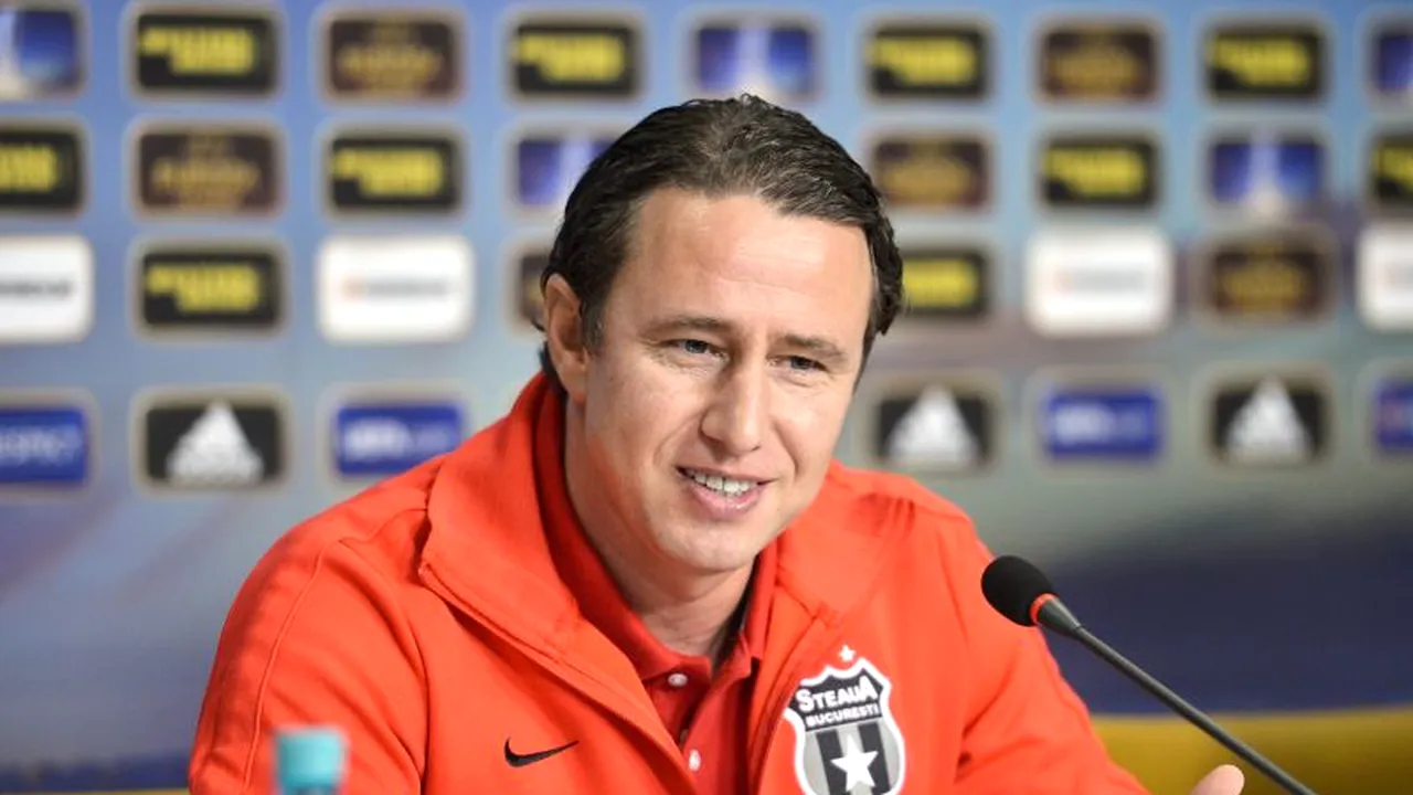 STEAUA - STUTTGART. Obiectivul antrenorului Stelei, Laurențiu Reghecampf, pentru partida din această seară