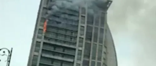 Incendiu la Trump Tower din Baku. Zgârie-nori-ul, început în urmă cu un deceniu, nu a fost terminat niciodată
