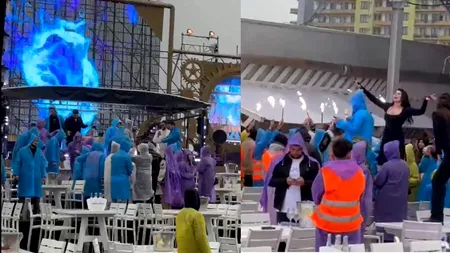 Distracția continuă pe LITORAL la Loft, deși plouă torențial. Petrecăreții dansează pe mese, iar șampania curge