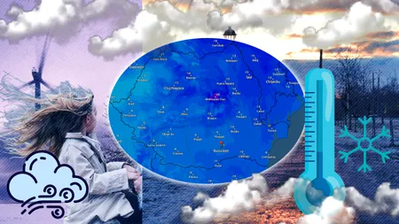 Ger de crapă pietrele în România, ca în iernile de altădată. ANM, informare meteo de ultimă oră, valabilă până joi, temperaturi minime de -20°C