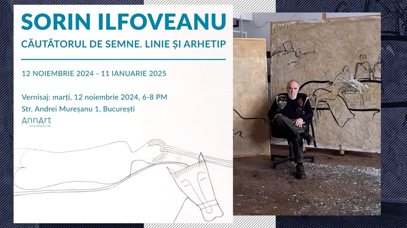 Galeria Annart deschide o nouă EXPOZIȚIE semnată Sorin ILFOVEANU - Căutătorul de semne. Linie și arhetip