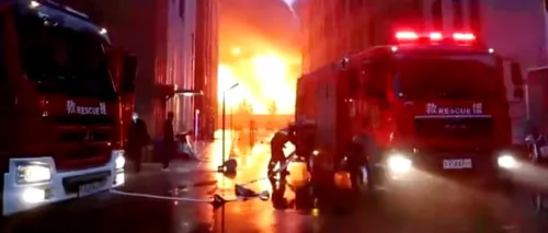 VIDEO | Incendiu devastator în China. 36 de oameni au ars de vii într-o fabrică!
