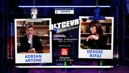 Denise Rifai este invitată la podcastul ALTCEVA cu Adrian Artene