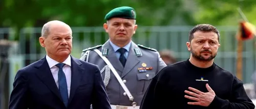 Ziua 445 de război. Preşedintele Volodimir Zelenski a ajuns în Germania, unde va primi prestigiosul Premiu „Carol cel Mare”