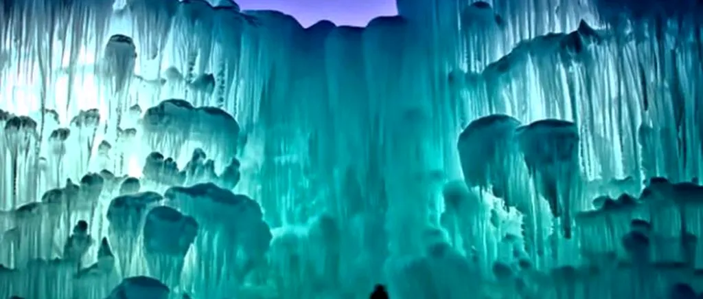 Opera unui artist american: castele din gheață, desprinse parcă din povești. GALERIE FOTO