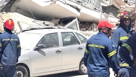 Un bloc de apartamente s-a prăbușit brusc în Atena. Care a fost cauza și cum arată primele rapoarte de la fața locului