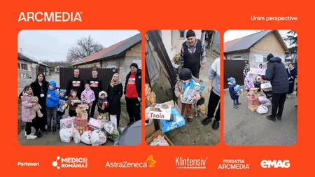 ARCMEDIA aduce bucuria Crăciunului mai aproape de copiii care au cea mai mare nevoie