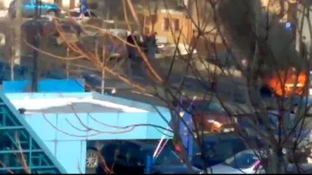 Un bărbat și-a dat foc la mașină, în fața sediului CSM, în semn de protest