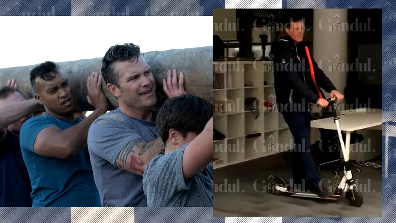 Secretarul de Război al SUA se antrenează cot la cot cu militarii. Ministrul Apărării din România merge pe trotinetă, participă la Săptămâna Jocurilor pe Calculator și mărturisește senin că nu a făcut armata. Diferențele majore dintre Moșteanu și Hegseth în câteva poze grăitoare