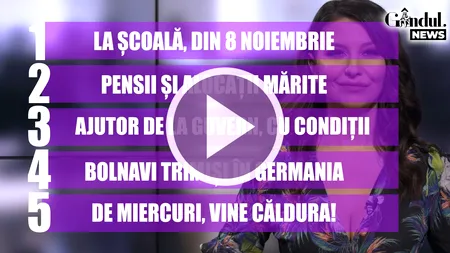 GÂNDUL NEWS. Elevii reîncep școala din 8 noiembrie. Anunțul lui Cîmpeanu