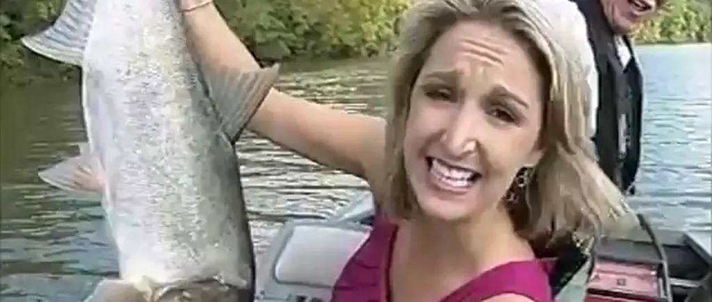 VIDEO. Momente amuzante la pescuit. „Dumnezeule, aproape că am sărit din barcă