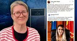 În ziua adoptării moțiunii simple împotriva ministrului USR, Diana Buzoianu, specialistul politic al ambasadei SUA la București iese în decor și postează un mesaj de susținere, împotriva uzanțelor diplomatice: „Fata asta are zvâc! Are o atitudine…”fuck off”! Așa milenali mai da!” Funcționarul ambasadei SUA, mesaj de sprijin și pentru judecătoarea Moroșanu