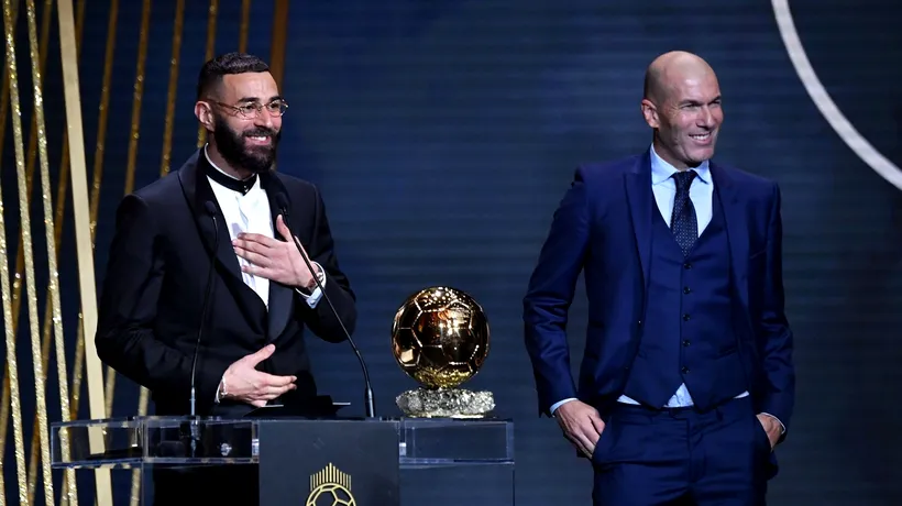 Karim Benzema, discurs emoționant după ce a primit Balonul de Aur: „Am avut două modele în viață: Zidane și Ronaldo”