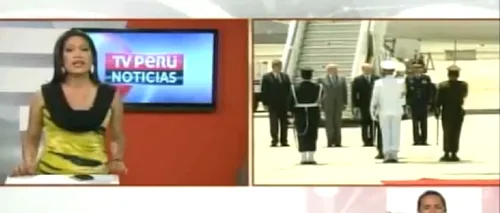 Băsescu, înapoi în timp. VIDEO: Cum l-a primit televiziunea din Peru pe președintele României