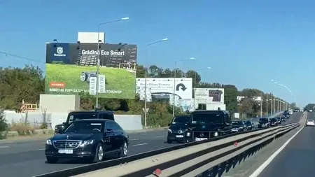 VIDEO | Măsuri speciale de securitate pentru Volodimir Zelenski. Cu ce convoi circulă liderul de la Kiev prin București?