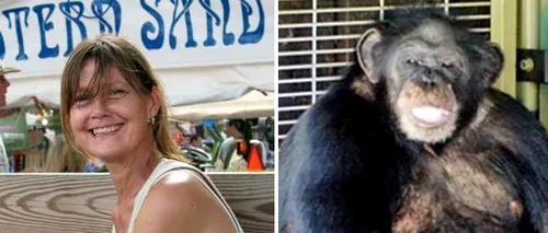 O femeie desfigurată de un cimpanzeu cere despăgubiri de 150 milioane de dolari