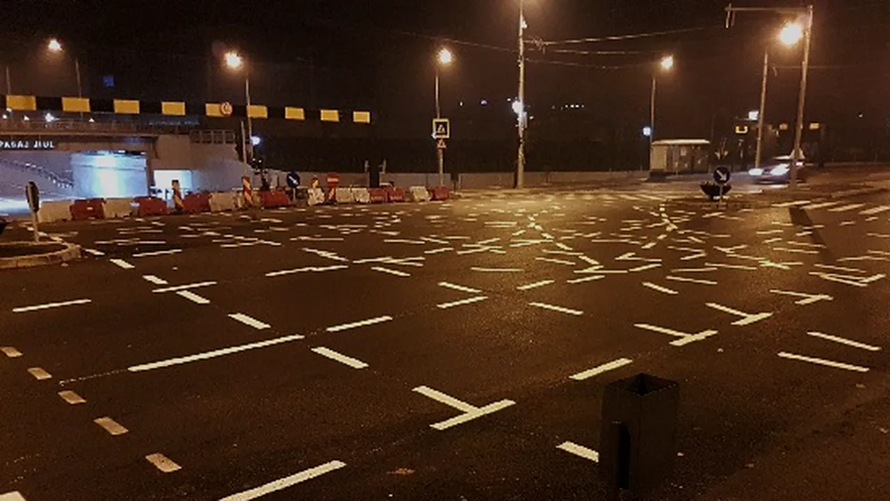 Intersecția din Timișoara care a devenit virală pe Facebook. Marcajele „speciale