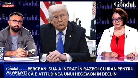 Trump, împăratul e gol. Ioana Constantin-Bercean: America a intrat în războiul din Iran ca un hegemon în declin