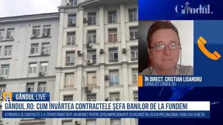 GÂNDUL LIVE. Cristian Lisandru, jurnalist Gândul.ro, despre „Șefa Banilor” de la Fundeni: Putem să discutăm despre beneficii financiare de proporții epice
