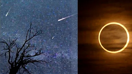 Spectacol pe cerul României. Eclipsă de Soare și ploaia de stele. Când și unde le poți vedea