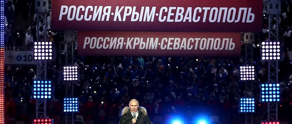 Vladimir Putin apare la concertul patriotic numit „Zilele Crimeei” după ce liderii G7 au condamnat „ocupația” rusă. Zeci de mii de oameni s-au adunat pe stadionul Luzhniki din Moscova