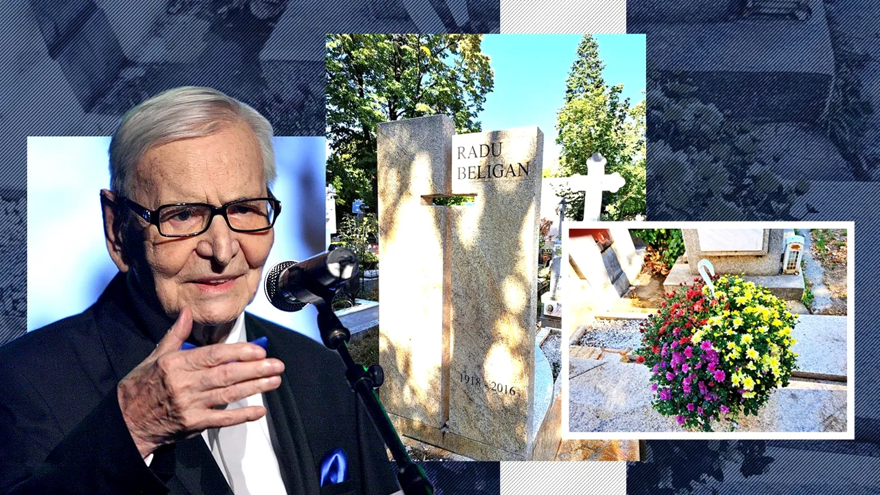 Fiica lui Radu Beligan, mesaj emoționat de la mormântul marelui actor. Cum arată acum cavoul artistului din Cimitirul Bellu