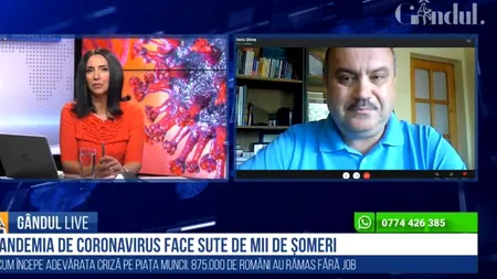 GÂNDUL LIVE. Doru Dima, expert HR: „Când ai rămas fără job, trebuie să te gândești la ce știi să faci” / Sfaturi pentru șomeri, în plină pandemie