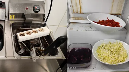 Imagini cu mizeria găsită de inspectorii ANSVSA la grădinița, unde 12 copii au făcut toxiinfecție. Autoritățile au demarat o anchetă