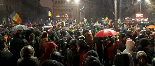 Protestul din București, la final. Protestatarii încep să plece
