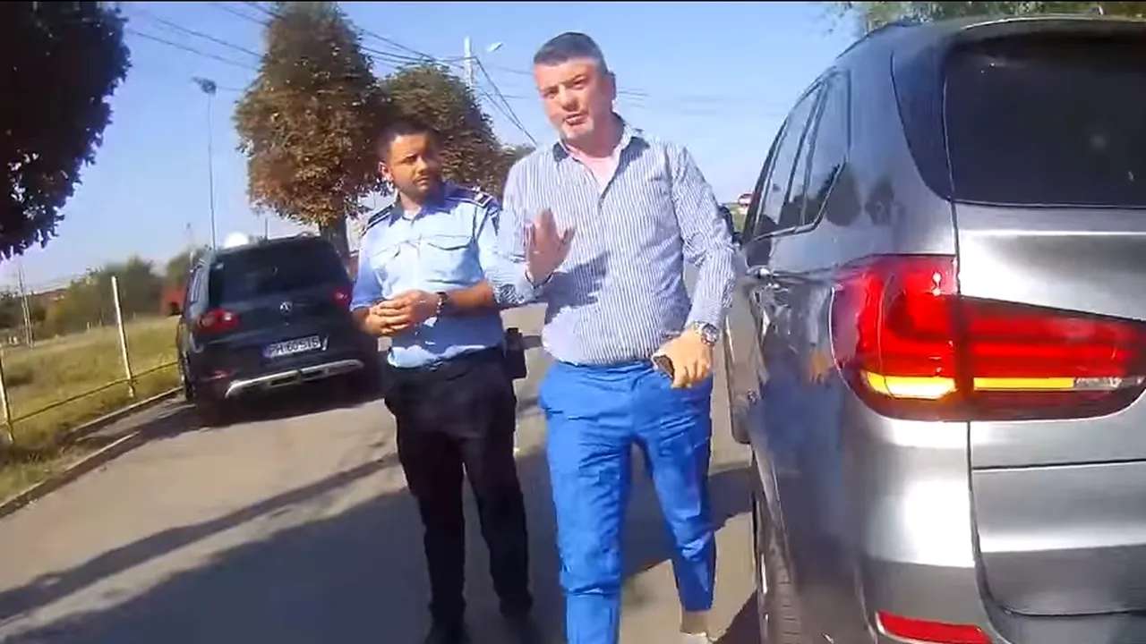 Tupeu fără margini. Consilierul unui deputat PSD înjură și amenință polițiștii: Nu cred că vrei să intri în conflict cu mine. Îți arăt eu ție - VIDEO