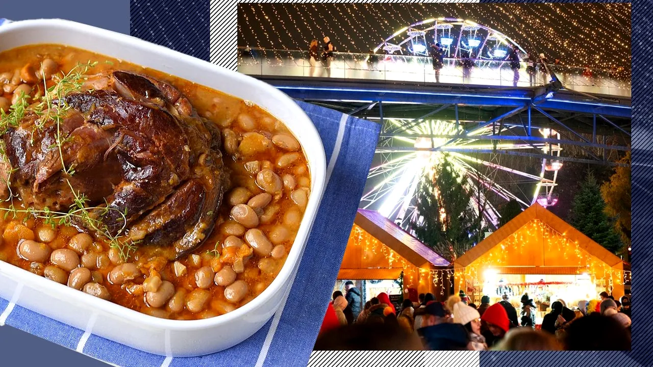 Cât costă o porție de fasole cu ciolan la Târgul de Crăciun din Parcul Drumul Taberei, West Side Christmas Market
