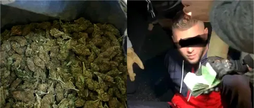 GALERIE FOTO | „Flagrant spectaculos în Capitală: Un traficant „greu din Europa, capturat de polițiștii antidrog în timp ce voia să vândă 5 kilograme de cannabis 
