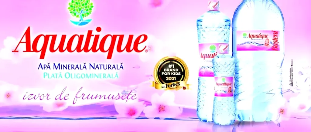Aquatique, cea mai bună apă minerală plată pentru copii (P)