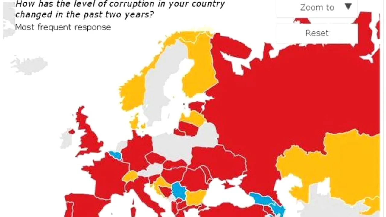 HARTA MITEI în lume. Unde dau șpagă românii și care sunt cele mai corupte instituții publice
