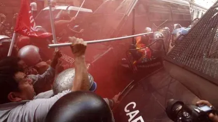 Proteste violente la Roma din cauza evacuării datornicilor din locuințe