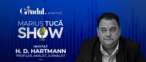 Marius Tucă Show începe luni, 22 iulie, de la ora 20.00, live pe gândul.ro. Invitat: H. D. Hartmann