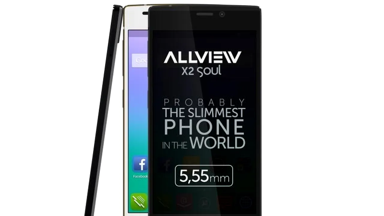 Allview a lansat X2 Soul, un smartphone cu o grosime de doar 5,55 mm