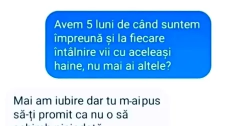 Bancul de sâmbătă | ”Avem 5 luni de când suntem împreună și..”