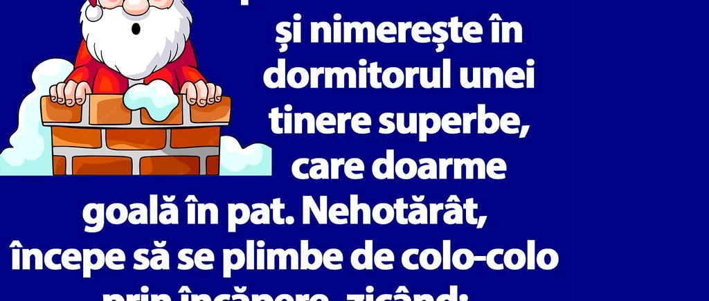 Bancul de duminică | Moș Crăciun intră pe horn într-o casă și nimerește în dormitorul unei tinere superbe