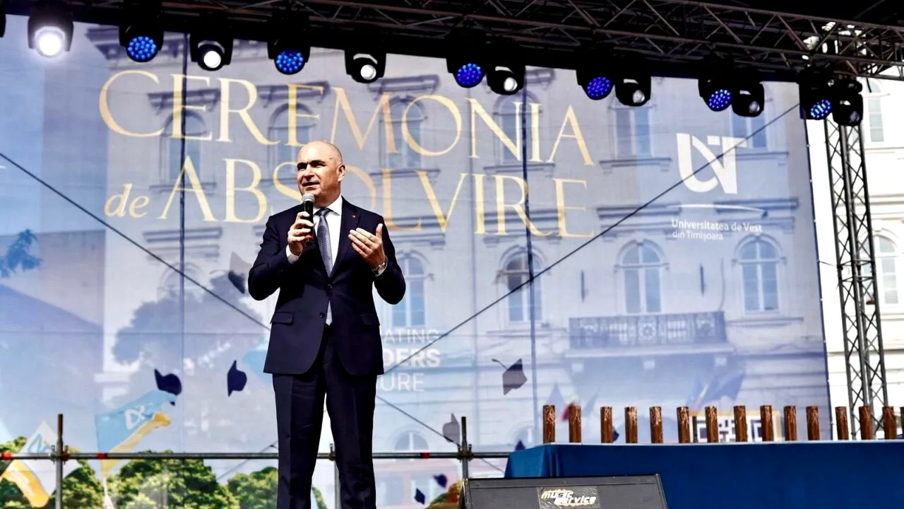 Ilie Bolojan, mesaj pentru absolvenții Universității de Vest din Timișoara: „Performanța nu vine peste noapte, ci se clădește în timp”