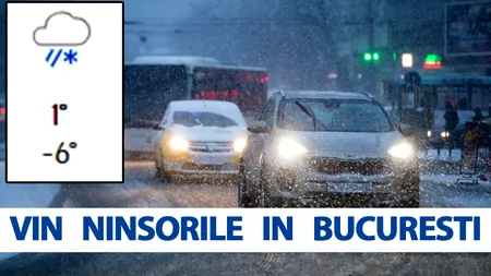 Meteorologii Accuweather anunță temperaturi de -6 grade și NINSORI viscolite în București. Pe ce dată vine iarna