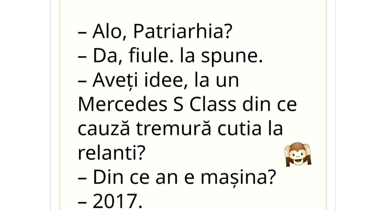 BANC | Bulă sună la Patriarhie