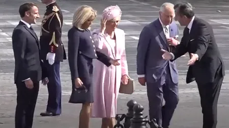 Regele Charles, primit cu fast în Franța. Ce i-a scris regele Marii Britanii lui Macron când a luat foc catedrala Notre-Dame