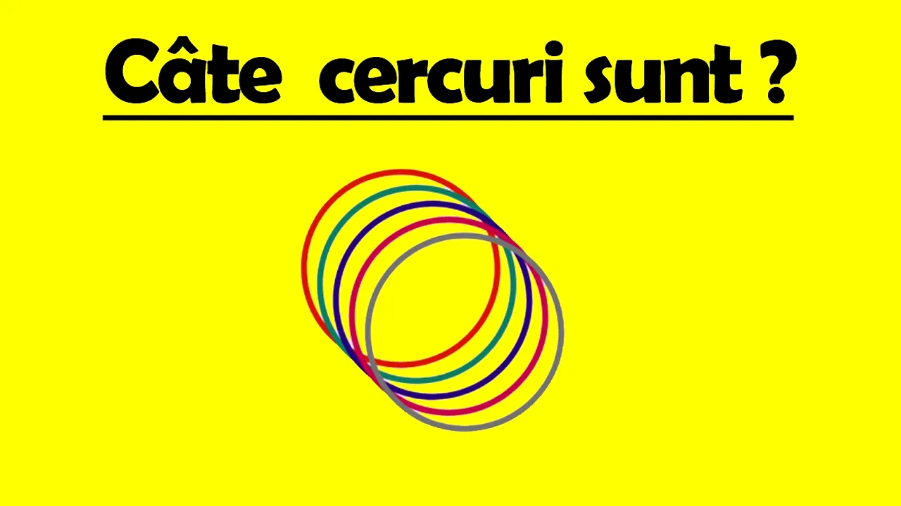 Test IQ exclusiv pentru genii | Calculați câte cercuri sunt, în total, în această poză!