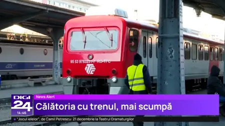 Trenurile ROMÂNEȘTI mai scumpe în 2025