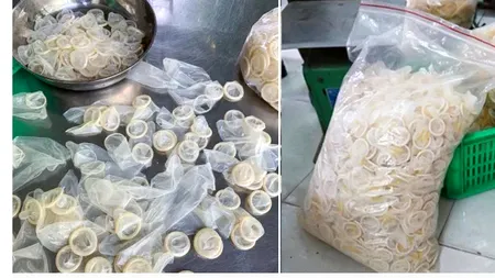 Șocant! Peste 300.000 de prezervative folosite au fost reambalate pentru vânzare, după ce au fost spălate și curățate / Unde s-a întâmplat