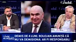 Paradoxul Bolojan: demis de 4 luni, dar agățat de Palatul Victoria. Cristoiu: Statuia lui intră în nisip/Gata, s-a terminat