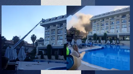 INCENDIU puternic la un resort, cu mulți români, din Antalya. Aceștia au fost evacuați de urgență: 