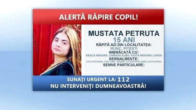 S-a declanșat mecanismul „Alertă răpire copil” în Pitești, după dispariția unei minore de 15 ani. Ce s-a întâmplat cu fata